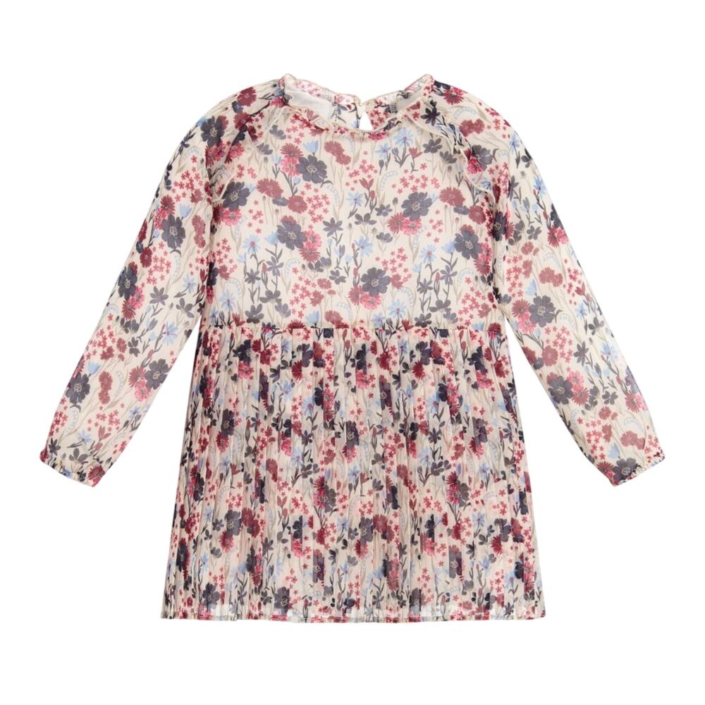 MAYORAL IVORY FLORAL CHIFFON DRESS - Picture 1 of 9